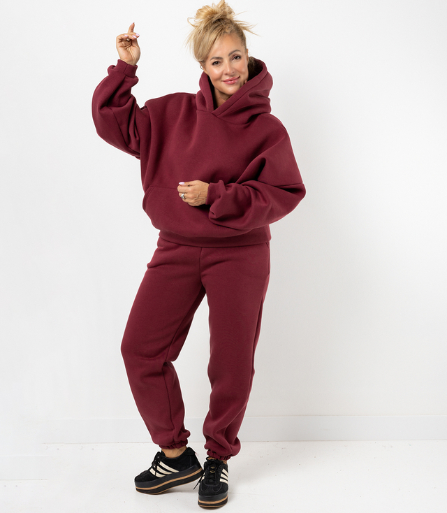 Warm thick tracksuit set sweatshirt + pants STELLA