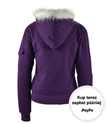 WOMEN'S HOODED JACKET WITH FUR ZIPPER