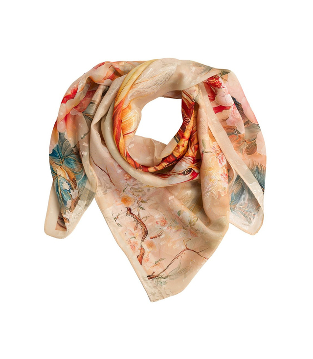 Elegant women's scarf with an insane 70x70 pattern