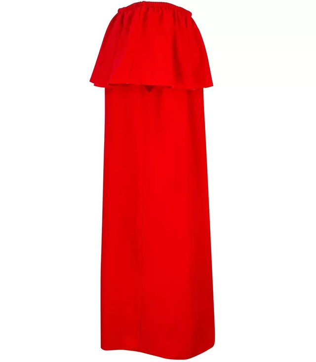 Spanish midi dress with frill BASIC