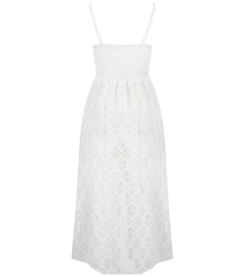 Slit maxi dress with shorts