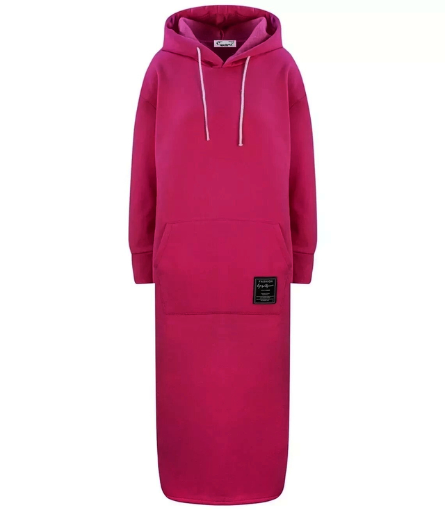 Long sweatshirt oversized tracksuit dress