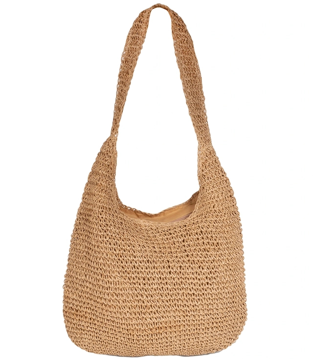 Large woven straw bag