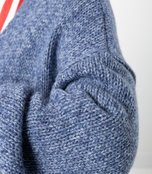 Long warm melange cardigan AURORA
