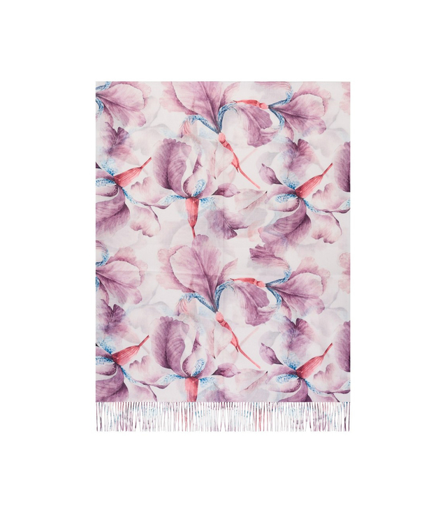Women's floral pattern scarf 180x70