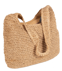 Large woven straw bag