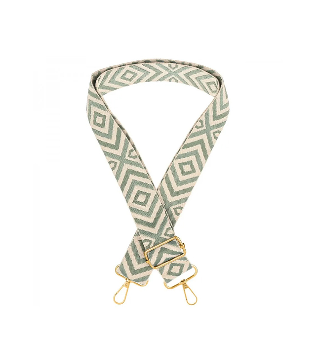 Fashionable braided wide purse strap adjustable