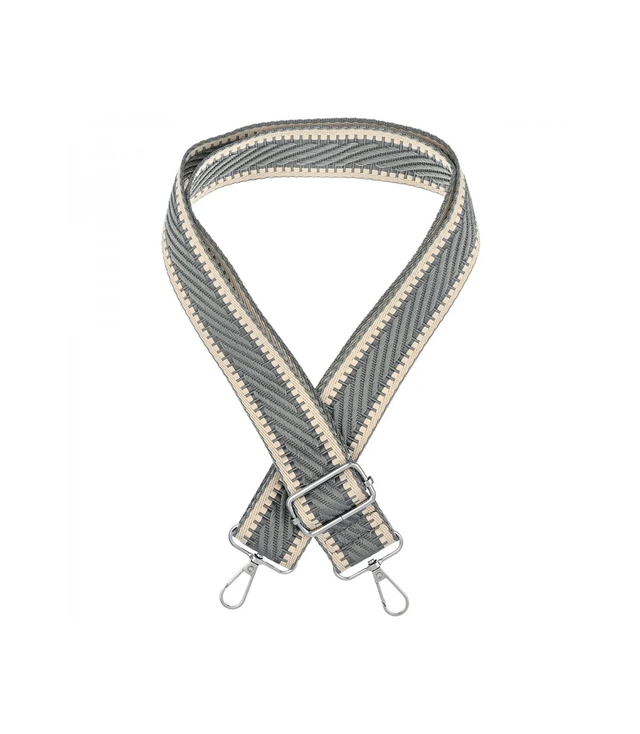 Fashionable braided wide purse strap adjustable