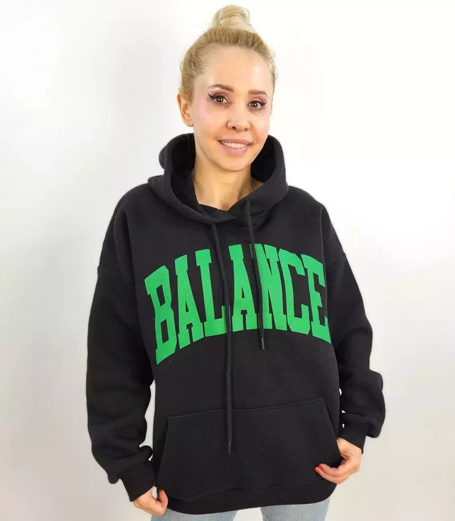 Bluza oversize unisex BALANCE duże napisy