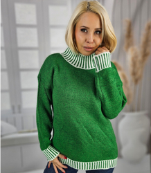 Warm and cozy women's striped sweater autumn winter KEIRA