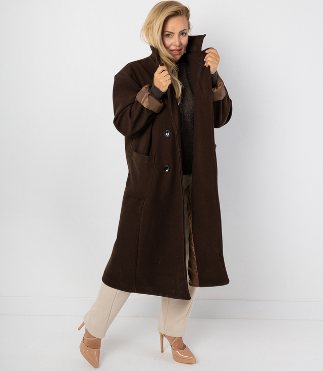 Women's long loose oversized coat CINDY