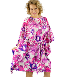 Colorful Butterfly Tunic Dress Tied at the Waist AURORA