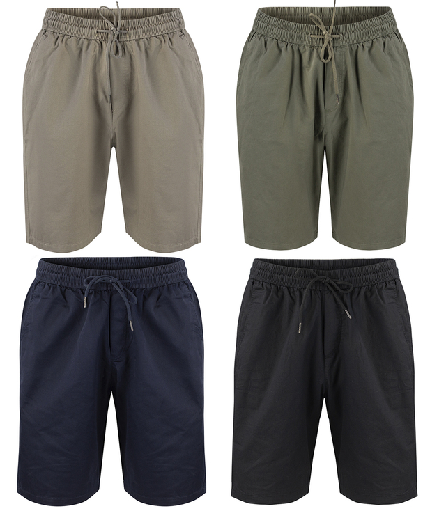 Loose men's cotton shorts single color 