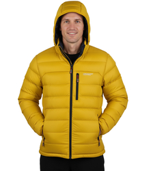 Men's winter quilted jacket with hood 