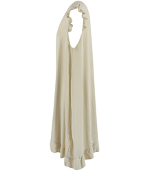 Loose, oversize summer midi dress with ruffles, HONEY