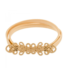 Women's belt with decorative buckle for dresses