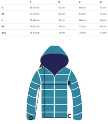 Winter jacket with decorative welts oversize DIAMOND