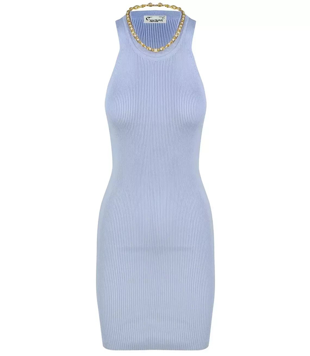 Matching elastic chain dress