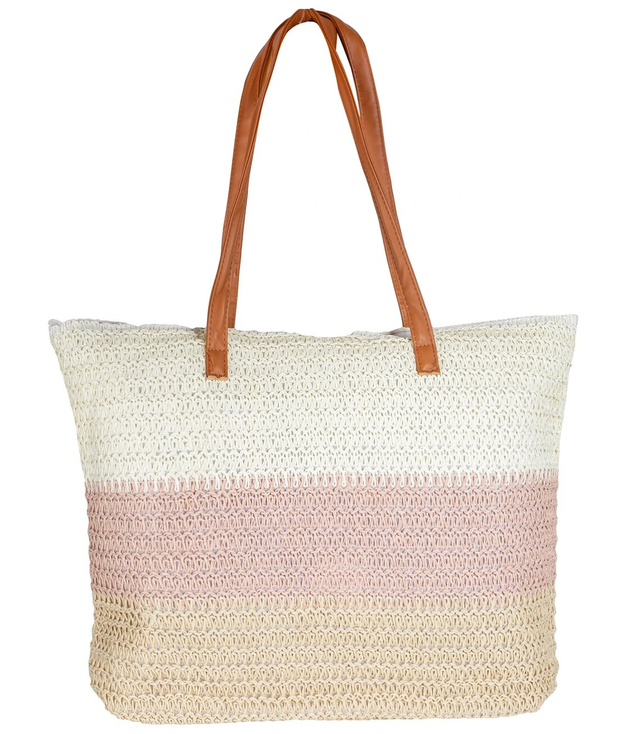 Mega large summer beach bag, braided, 3 colors