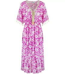 Long boho patterned maxi dress DALIA