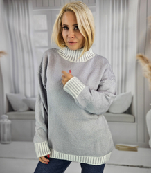 Warm and cozy women's striped sweater autumn winter KEIRA