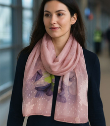 Women's patterned shawl 70x180