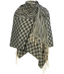 Fashionable two-color zebra shawl scarf