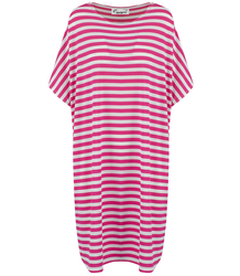 Plus size casual striped tunic dress KALINDA