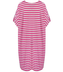 Plus size casual striped tunic dress KALINDA