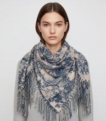 Fashionable women's tassel scarf women's elegant shawl