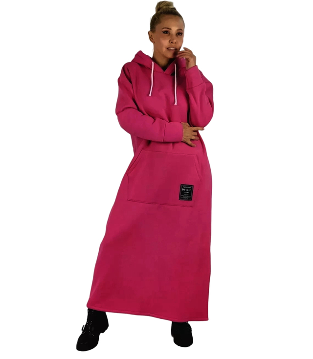 Long sweatshirt oversized tracksuit dress