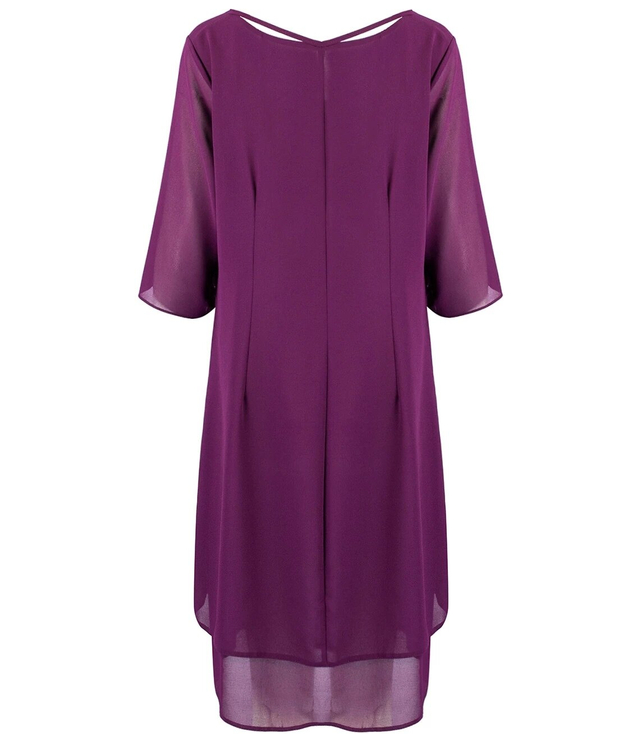 Elegant tulle dress with lining midi IZABELLA plus size