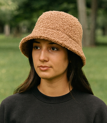Women's hat made of soft teddy fabric