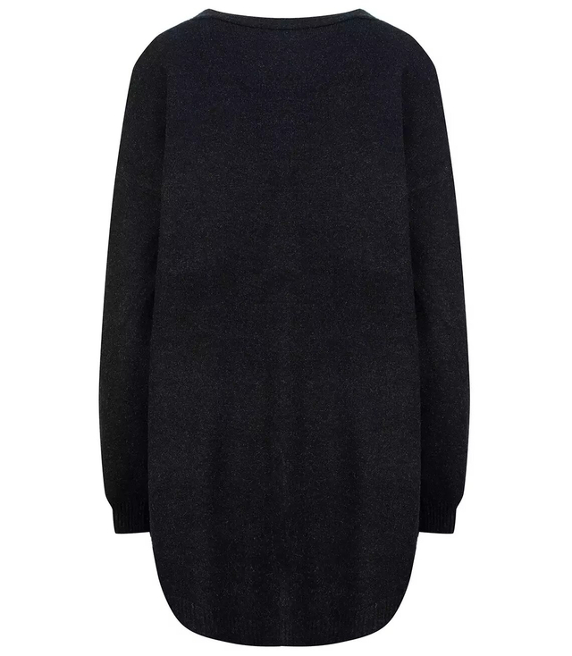 Plain classic long button down cardigan sweater