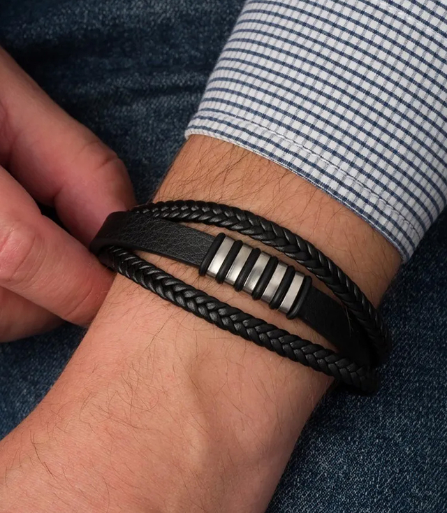 Men's bracelets perfect for a gift braided