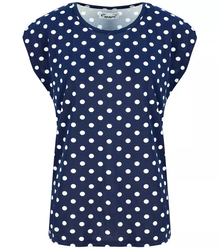 Blouse top women's Tshirt print peas