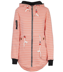 Designerska  długa bluza parka HIT w PASKI