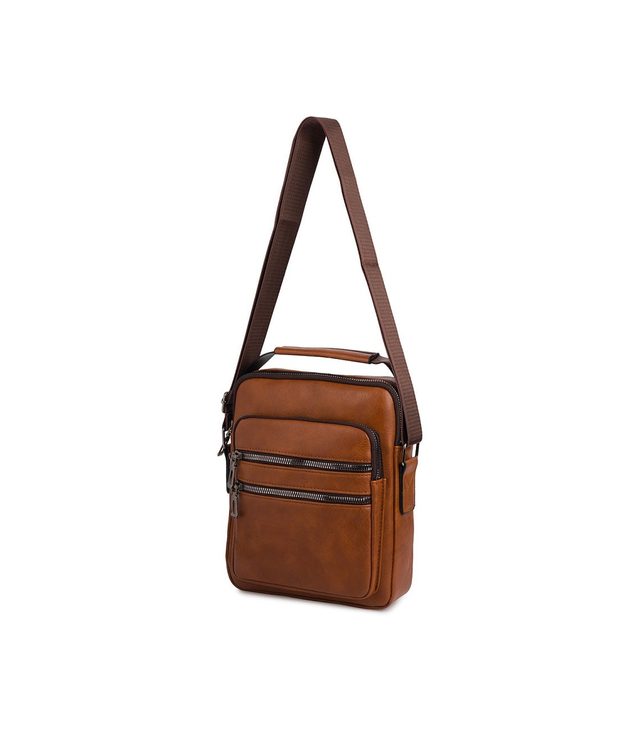 Męska MAŁA prostokątna torba usztywniana elegancka