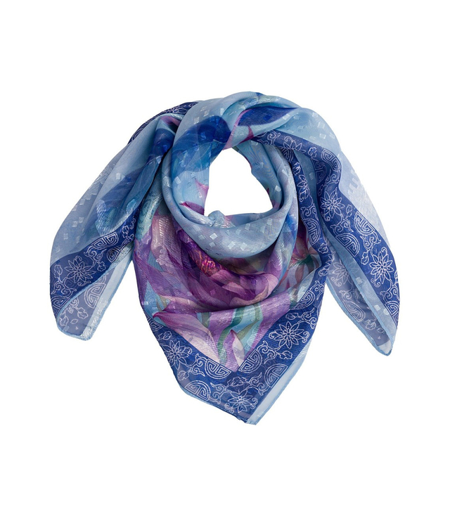 Elegancka kobieca chusta z obłędnym wzorem 70x70