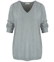 Classic, warm women's V-neck sweater ROSALIA