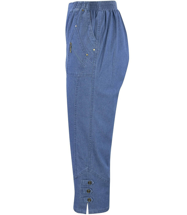 RYBACZKI Cienkie spodnie JEANS za kolano 
