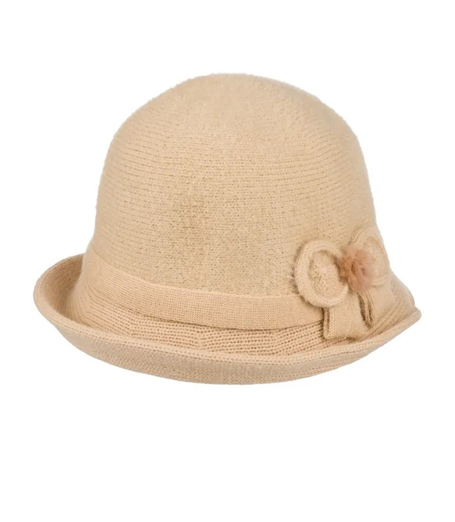 Women's cloche hat with bow