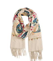 Women's scarf with floral ornament stylish