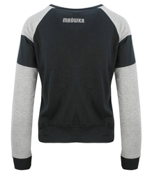 oldschool short sweatshirt with colorful sleeves