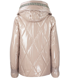 Short winter quilted shiny JACKET