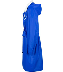 Lightweight longer raincoat parka
