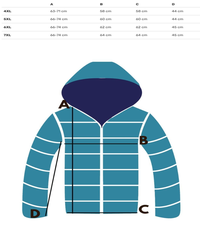Quilted autumn winter jacket with hood MILANO PLUS SIZE