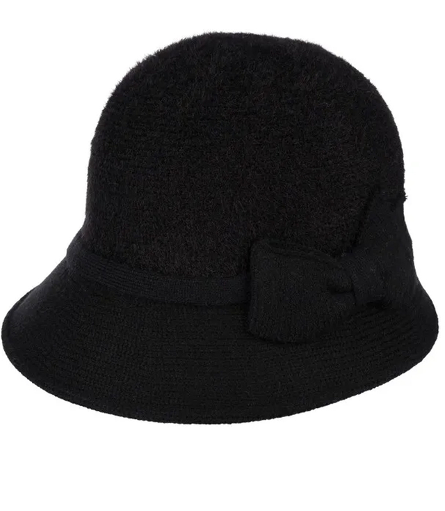 Women's cloche hat with bow
