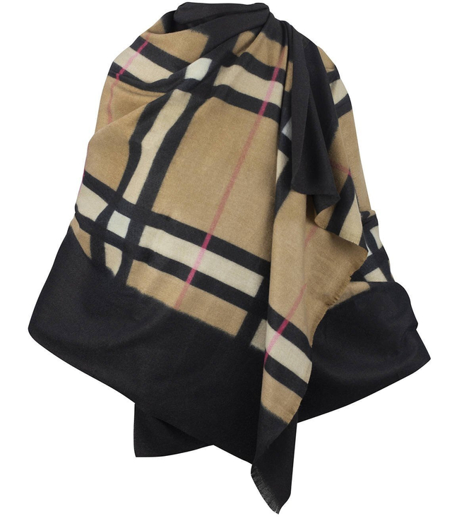 Fashionable beautiful shawl BURBERRY checked scarf
