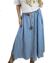 Long elegant skirt with a string at the waist. Feminine JOLA